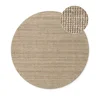 Jutový kulatý koberec Taupe 200 cm Bouclé Jaipur