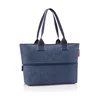Kabelka Shopper e1 Herringbone, tmavě modrá