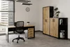 Kancelářská sestava GIANNI 5, černá/dub wotan