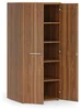 Kancelářská skříň PRIMO WOOD s dveřmi, 178x80x60 cm, ořech