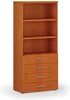 Kancelářská skříň PRIMO WOOD s zásuvkami 800x420x1781 mm třešeň