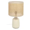 Keramická stolní lampa Erna s přírodním akcentem