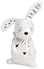 Keramický zajíček Bunny Front 12 cm bílý
