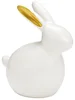 Keramický zvířecí dekorace GILDED BUNNY 14 cm