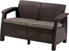 Keter CORFU Love Seat dvousedák, hnědý