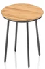 KETTLER Tribe stolek Ø40 cm, antracit/teak