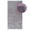 Koberec 80×150 cm – světle šedý s 3D vzorem kamenů