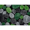 Koberec Pebble Typ 1, zelená/šedá/černá, 170×240 cm