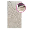 Koberec PUFIN TYP 2 140×200 cm – krémový s 3D vzorem