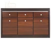 Kombinovaná komoda HADIR 3D3S – ořech tmavý
