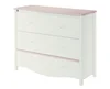 Komoda CHAUL 3S bílo-růžová