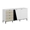 Komoda GREVENA Casarredo – bílá/pískovec