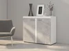 Komoda KADEN 2D – bílá/beton