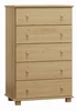 Komoda NEFTYS 11, masiv borovice, 122 × 80 × 42 cm
