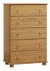 Komoda NEFTYS 11 – masiv borovice, olše, hloubka 42 cm