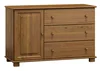 Komoda NEFTYS 35 – borovice, moření dub, hloubka 42 cm