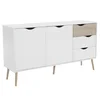 Komoda OSLO 75381 dub sonoma / bílá