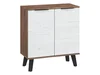 Komoda OSMAK 2D – craft tobaco / craft bílá, 80×89×40 cm