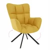 KOMODO designové otočné křeslo – žlutá/černá