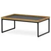 Konferenční stolek GARLEMXER I 100x60 cm – divoký dub a černý kov
