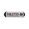 Kovová cedule Toilettes 30,5x7 cm
