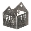 Kovový svícen UM1038 SIL – domeček
