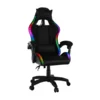Křeslo kancelářské/herní s RGB podsvícením, černé, MAFIRO