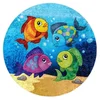 Kruhový dětský koberec Junior Ocean Ø80 cm
