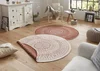 Kruhový kusový koberec Hanse Home Twin-Wendeteppiche 103102, Ø140 cm, hnědá a béžová