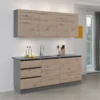 Kuchyňská linka 2 m dub artisan a grafit