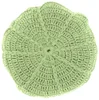 Kulatý dekorativní polštář DORA 45 cm světle zelený