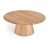 Kulatý dubový konferenční stolek Mushroom 80 cm