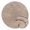 Kulatý koberec Panglao New York Taupe 160 cm