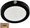 Kulatý LED panel přisazený černý 18W neutrální bílá