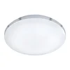 LED stropní svítidlo Trio, lesklý stříbrný, 35 cm