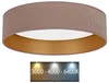 LED stropní svítidlo VELVET 24W béžovo-zlaté