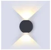 LED Venkovní Nástěnné Osvětlení V-Tac 6W 230V 3000K IP65 v Černé Barvě - Model VT1054