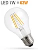 LED žárovka E27 7W teplá bílá