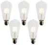 LED žárovky E27 A60 se soumrakovým senzorem, sada 5 kusů