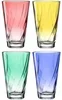 Leonardo Twist Barevné Sklenice 300 ml (4 ks)