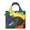 LOQI skládací taška Franz Marc Blue Fox