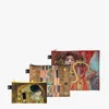 LOQI taštičky na zip 3 ks – Gustav Klimt