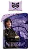 Ložní souprava Wednesday Nevermore Academy, 100% bavlna, 140x200/70x90 cm