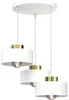 Luminex Lustr na lanku MARTI 3xE27/15W/230V bílá/zlatá