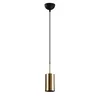 Lustr SOLMIR 1x E27 90–124 cm zlatá/černá