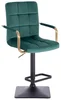 LuxuryForm DESIGN Barová židle Verona Gold Velur
