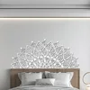 Mandala Bohemia na zeď 90x39 cm - Bílá