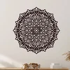 Mandala HOJNOST na zeď 80 cm Černá