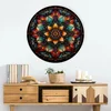 Mandala Světla - Barevný dřevěný obraz s energetickou symbolikou