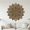 Mandala Vděčnosti - třístupňová dřevěná dekorace 40x40 cm, javor-ořech